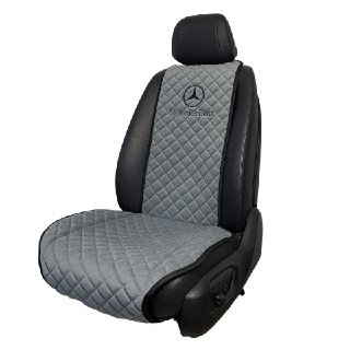Накидки на сидения Передние накидки с вышивкой Mercedes Benz надпись